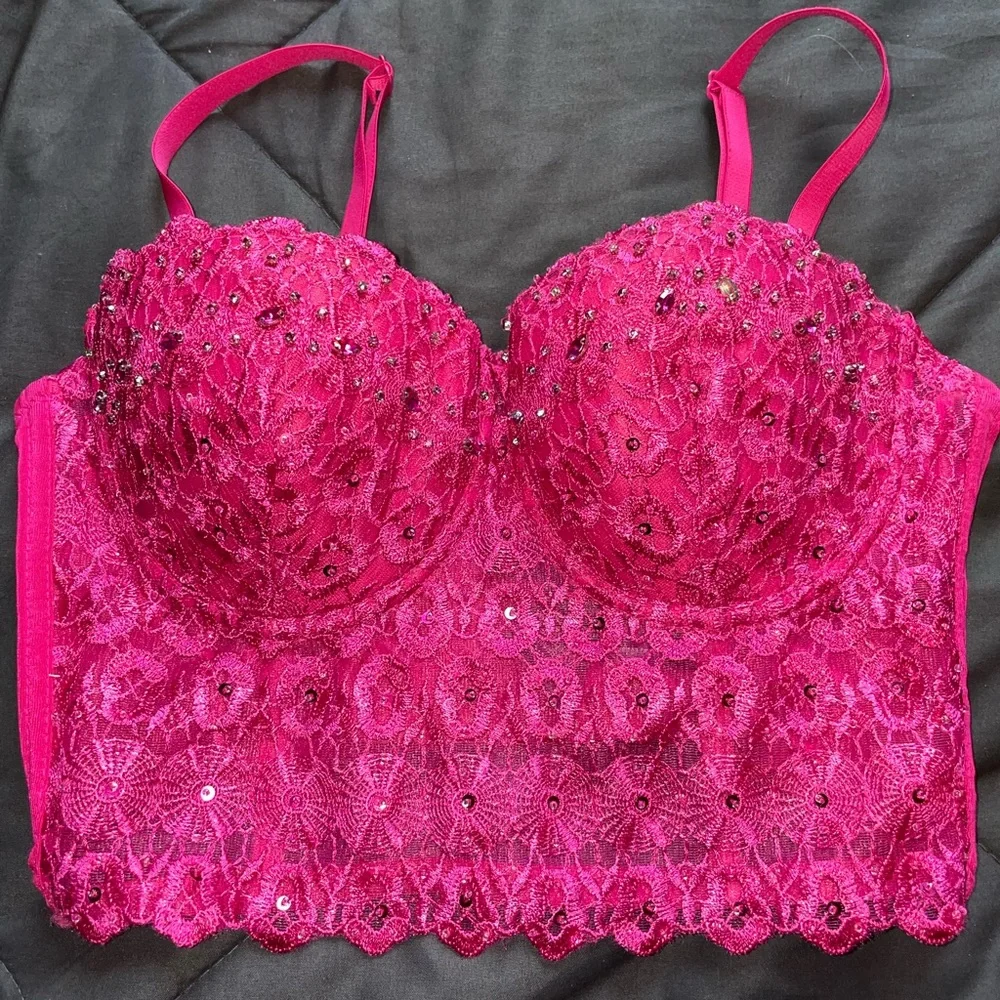 Windsor Corset Top Hot Pink - Picture 1 of 3